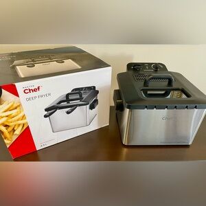 Master Chef Deep Fryer with Dual Baskets, XL